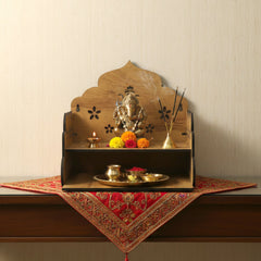 Wooden Temple Style Home Mandir stand for Pooja