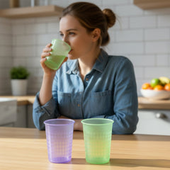 Drinking cup showing diamond texture