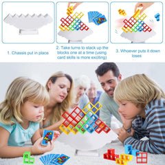 Close-up of Tower Balance Game blocks