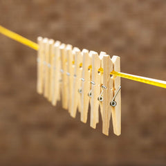 Sturdy Bamboo Wooden Cloth Clips for household use