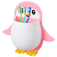 Penguin wall mount organizer holding office supplies