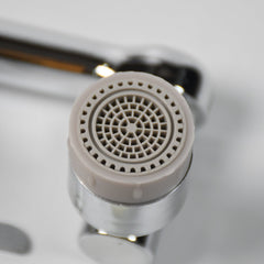 Faucet filter sprayer head close-up