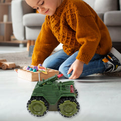 Children's Joy Tumbling Tank Toy Car in action