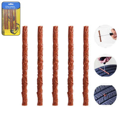 Brown tyre repair seal strips in packaging
