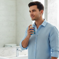Bellavita Skai Aquatic Cologne bottle sides
