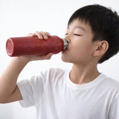 Red water bottle side profile