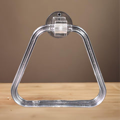 Solid square mounting bracket for towel ring