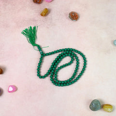Muslim prayer beads tasbih held in hand