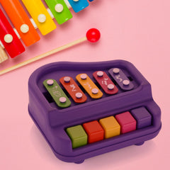 Toddler playing with Baby Piano Xylophone Toy