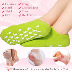 Comfortable spa socks for dry feet treatment