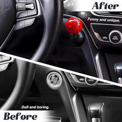 PowerSphere Switch push start button cover installed on car