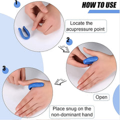 Acu Point Magnetic Clip for targeted finger pressure