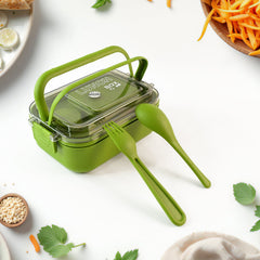 Magic lunch box open showing food compartments