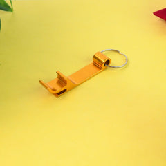 LuxeKey stainless steel keychain showing sleek craftsmanship