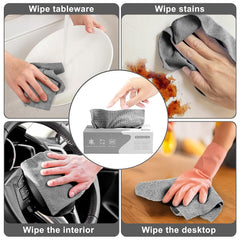 Magic wipes cleaning car interior surface
