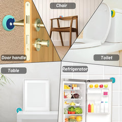 Cute Cartoon & Fruit Design Wall Door Stopper Bumper (1 Pc, Mix Design)