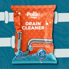 Turbo Drain cleaner sachet in use