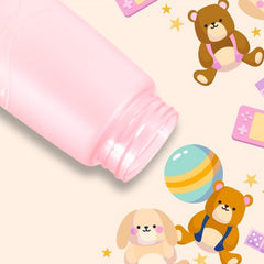 Water bottle showing leakproof cap with rubber ring
