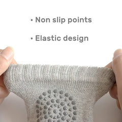 Grey Wool Knit Knee Guards for Babies and Toddlers