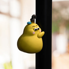 Adorable 2-in-1 cartoon couple keychain gift set