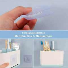 Transparent adhesive hook from the side profile