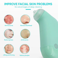 Top view of facial massage vacuum blackhead remover