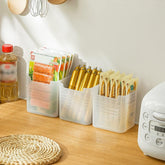 3 Pcs Clear Plastic Organizer Versatile Drawer Tray for Desk Makeup Bathroom Kitchen