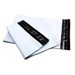 Close-up image of tamper proof courier bag
