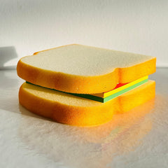 Stack of sandwich-themed sticky notes