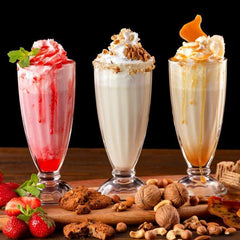 Collection of Tall Dessert & Milkshake Glasses