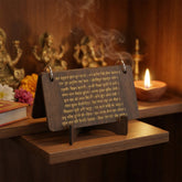 Hanuman Chalisa flip book on tabletop stand