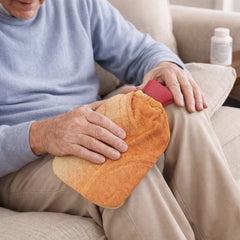 Heat therapy reusable hot water bag with fabric cover