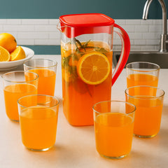 Stylish transparent juice jug kitchen essential by Supermom