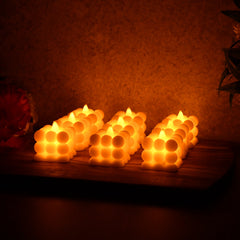 Decorative LED Bubble Candles (9 Pc / Set)