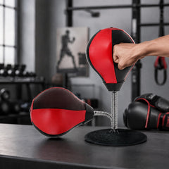 Inflatable desktop boxing punching ball with air pump