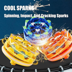 Fireworks Spark Effect Spinning Battle Top Toy (1 Pc)