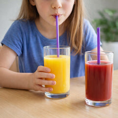 Reusable Plastic Drinking Straws Pack of 10