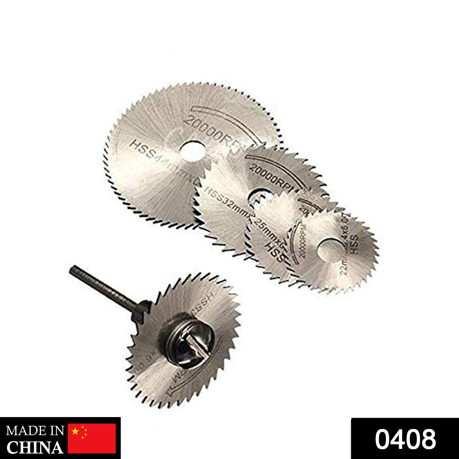 High-speed steel circular saw blades set for rotary tool cutting