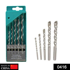 Multicolor 5-piece drill bits designed for metal