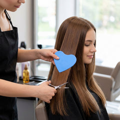 Haircut stencil templates on surface