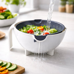 2-in-1 vegetable washing bowl with strainer image