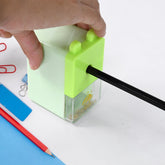 Manual table pencil sharpener with precision point design
