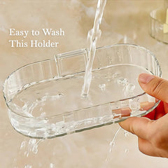 Bathroom Soap Dish Rack with Strong Adhesive Back