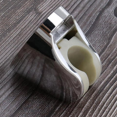 Adjustable hand shower holder with screws