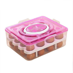 Egg tray holding 32 eggs, showcasing full capacity