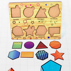 Triangular Mind Puzzle wooden educational toy