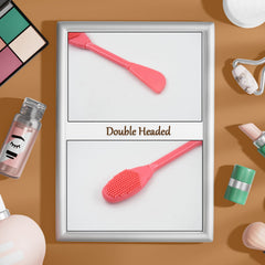 Silicone face brush designed for gentle exfoliation and mask application