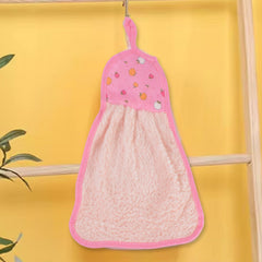 Microfiber towel hanging beside a wash basin