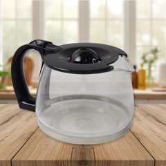Automatic drip coffee maker brewing fresh coffee