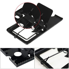 Close-up of the durable metal mouse trap showing its secure locking mechanism.